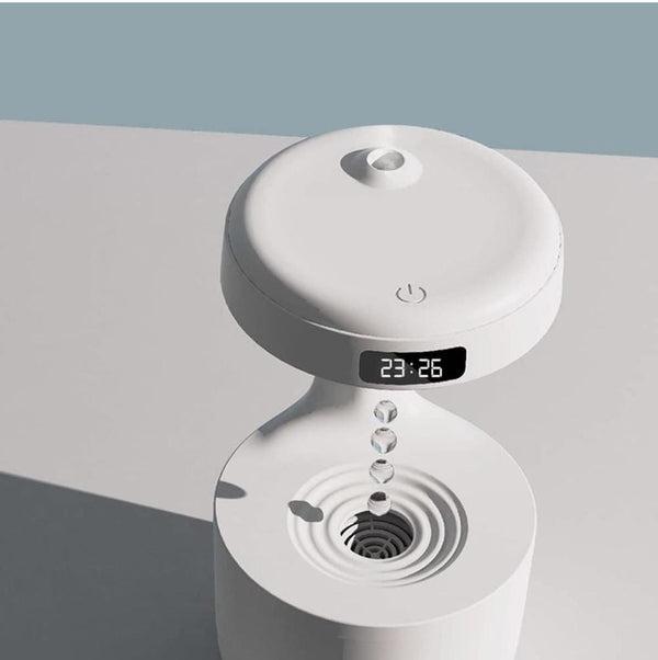 800ml Cool Mist Humidifier Anti Gravity Air Humidifier Countercurrent Water Droplet Aroma Diffuser Night Light 4H Auto Shutdown Protection Sprayer