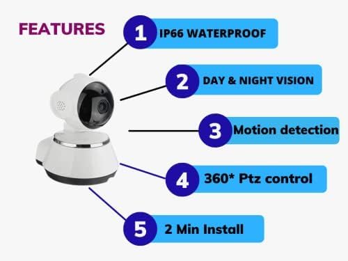 Night Vision Net IP 360 Degree Robot Camera