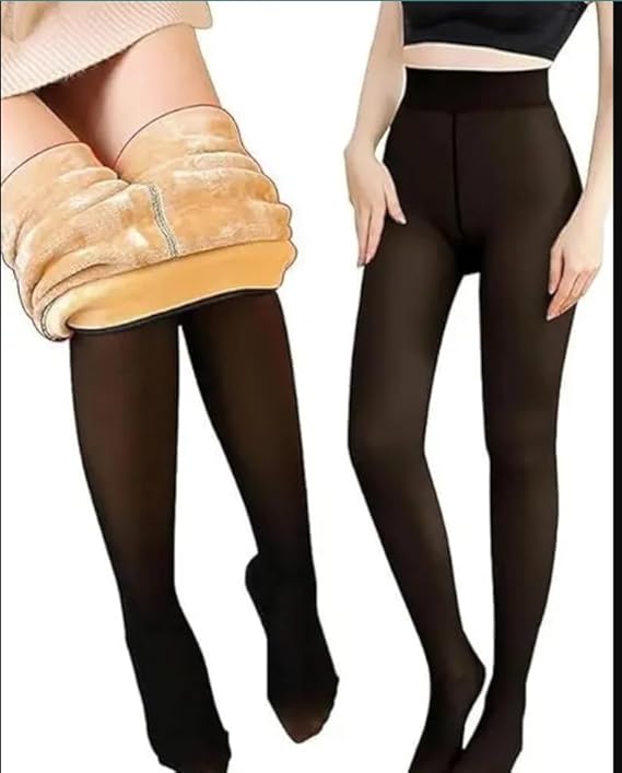 Dual tone ( Double Shade) Stockings For Winter I Fleece Warm Thermal Leggings