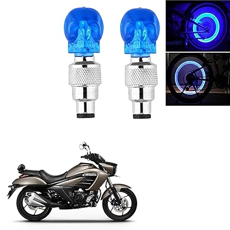 Skull Shape Valve Cap LED Light Wheel Tyre Light for Car, Bike, Cycles