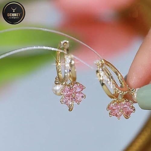 Leaf Pearl Light Western Fashion and Stylish Earrings