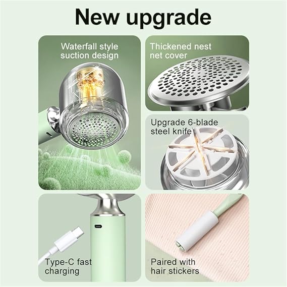 Fuzz Remover Fabric Shaver for Clothing, Rechargeable Electric Lint Remover