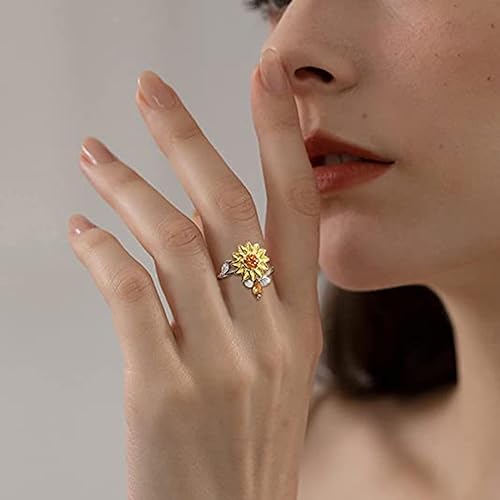 Fidget Sunflower Ring