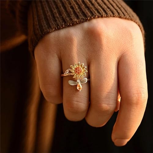 Fidget Sunflower Ring