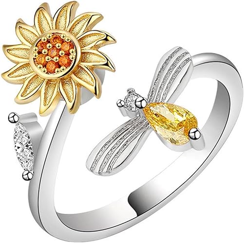 Fidget Sunflower Ring