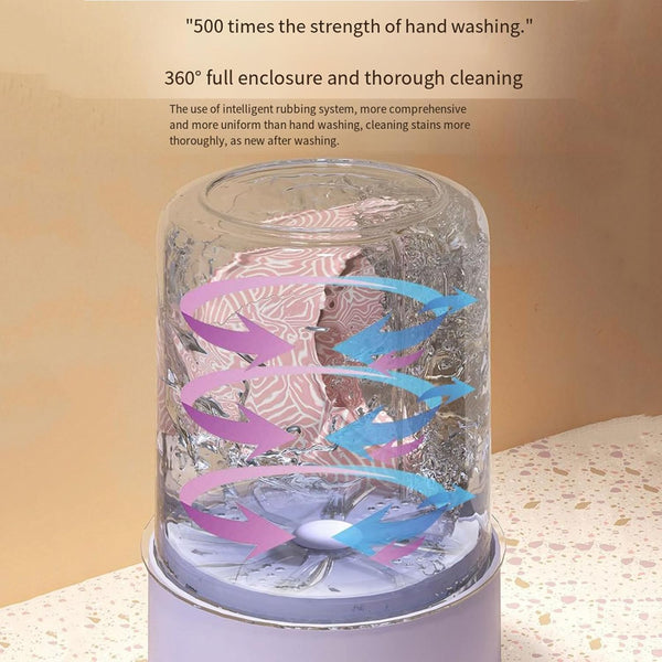 Mini Laundry Cup Wireless Charging Portable Small Dormitory Underwear Underwear Washing Machine Home