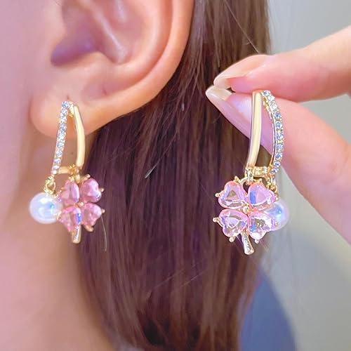 Leaf Pearl Light Western Fashion and Stylish Earrings