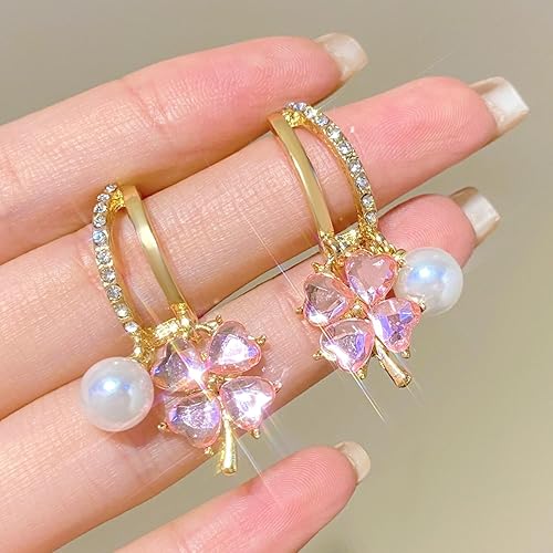 Leaf Pearl Light Western Fashion and Stylish Earrings