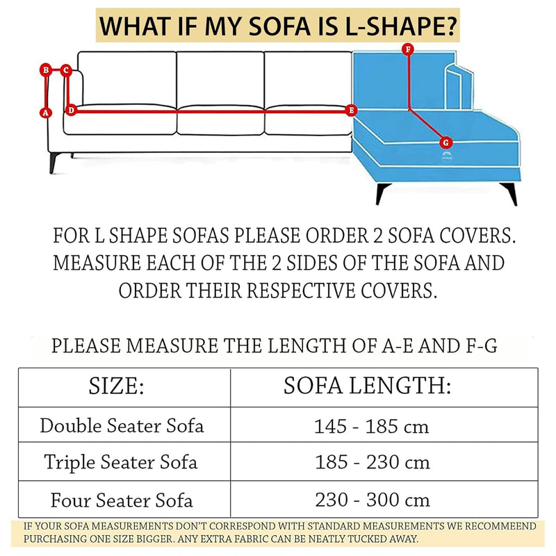 Sofa Cover 3 Seater and 2 Seater Fully Covered Universal 5 Seater Sofa Cover