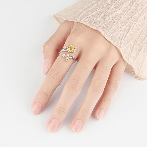 Fidget Sunflower Ring