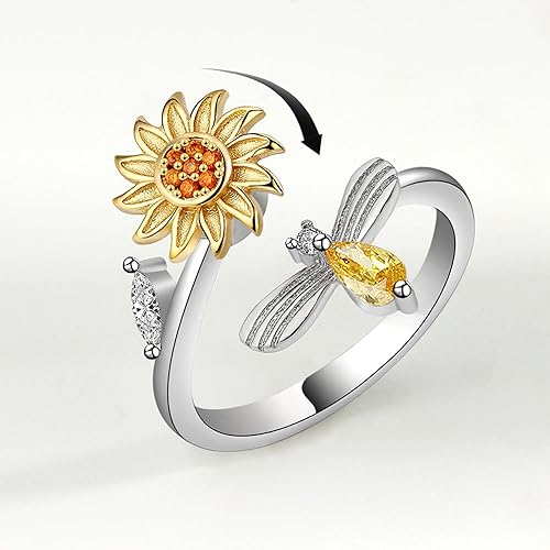 Fidget Sunflower Ring