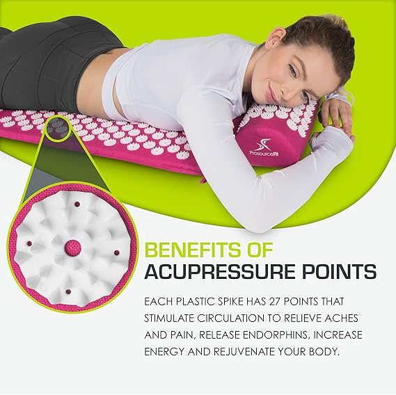 ProSource Acupressure Mat Pillow Set