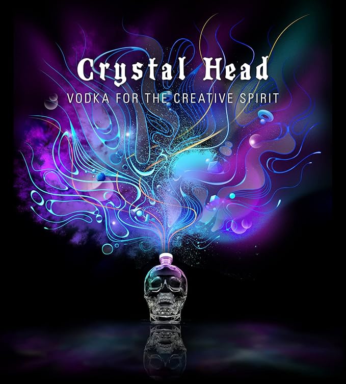 Crystal Head Skull Bottle & Glass