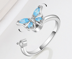 Fidget Butterfly Ring