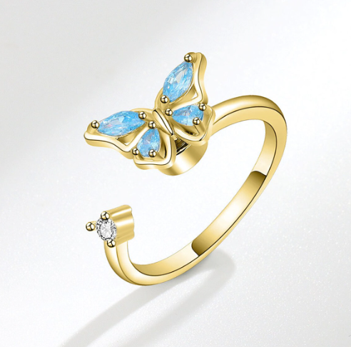 Fidget Butterfly Ring