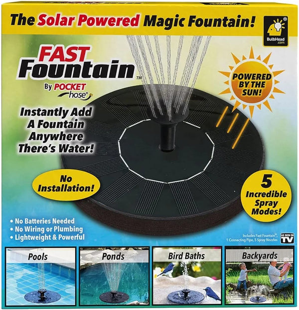 Pocket Hose Solar-Powered-Instantly Adds a Water Feature Virtually Anywhere