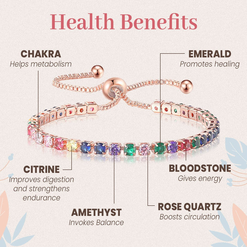 Anti-fatigue Tourmaline Chakra Bracelets